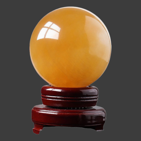 Citrine Crystal Ball Ornament