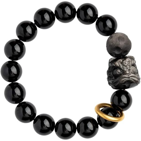 Obsidian Lion Wake Bracelet - Image 3