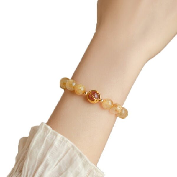 Natural Lucky Yellow Crystal Bracelet - Image 5