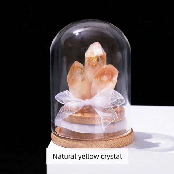 Natural Crystal Chip Wish Bottle Desktop/Office Crystal Decoration - Image 5