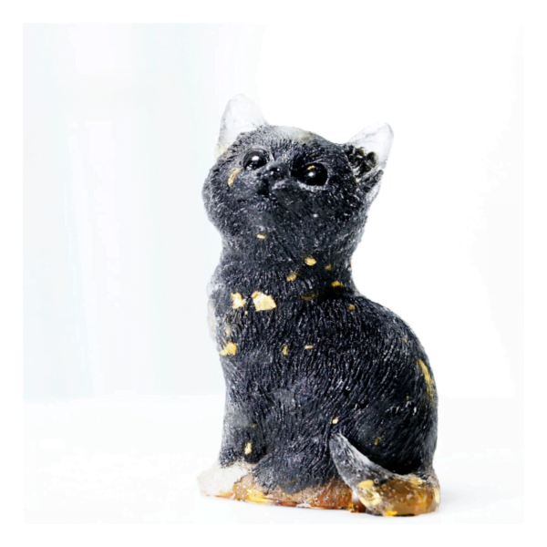 Natural Crystal Chip Lovely Cat Ornament - Image 6