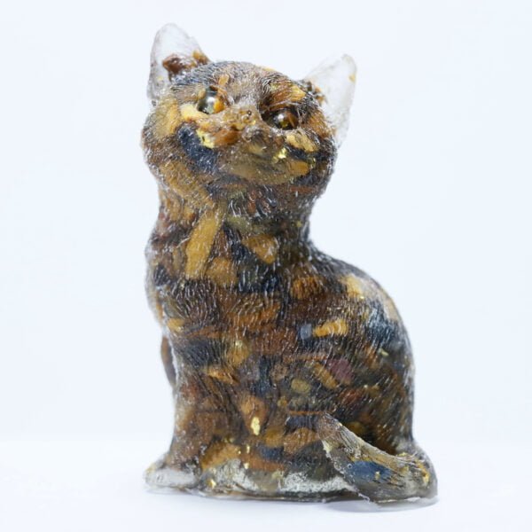 Natural Crystal Chip Lovely Cat Ornament - Image 8