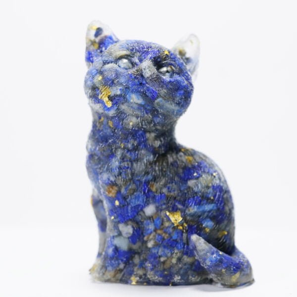 Natural Crystal Chip Lovely Cat Ornament - Image 9