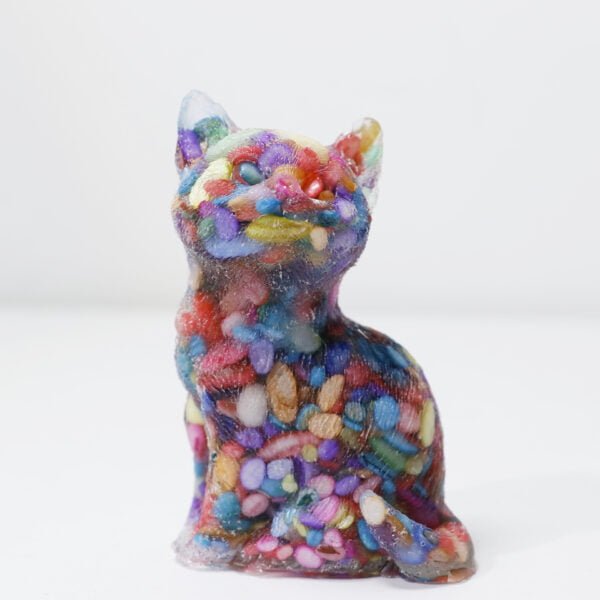 Natural Crystal Chip Lovely Cat Ornament - Image 12