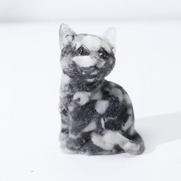 Natural Crystal Chip Lovely Cat Ornament - Image 15