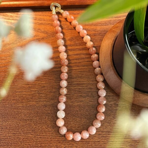 Natural Sunstone Clavicle Chain