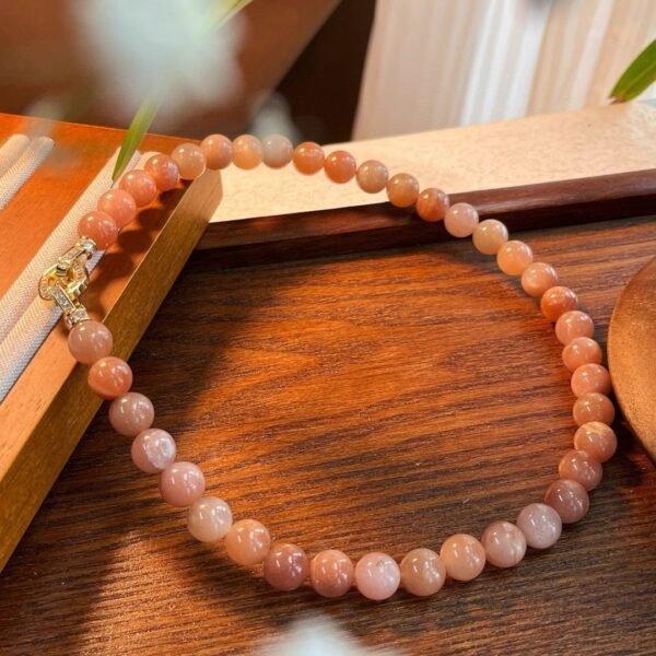 Natural Sunstone Clavicle Chain - Image 8