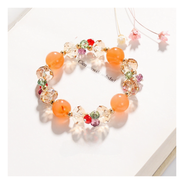 Unlock Prosperity with Golden Champagne Agate Bracelet