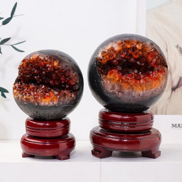 Natural Citrine Crystal Sphere - Image 2