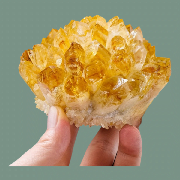 Natural Citrine Cluster