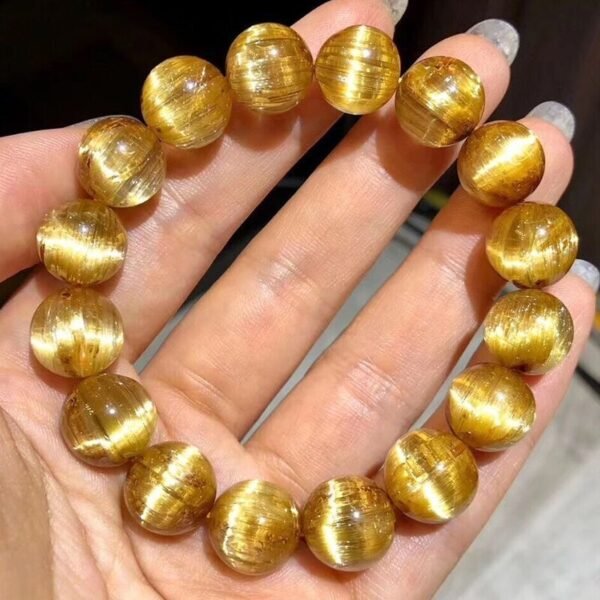 Golden Rutilated Quartz Bracelet - Image 4