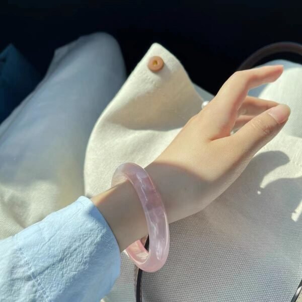 Natural Rose Quartz Bracelet - Image 2