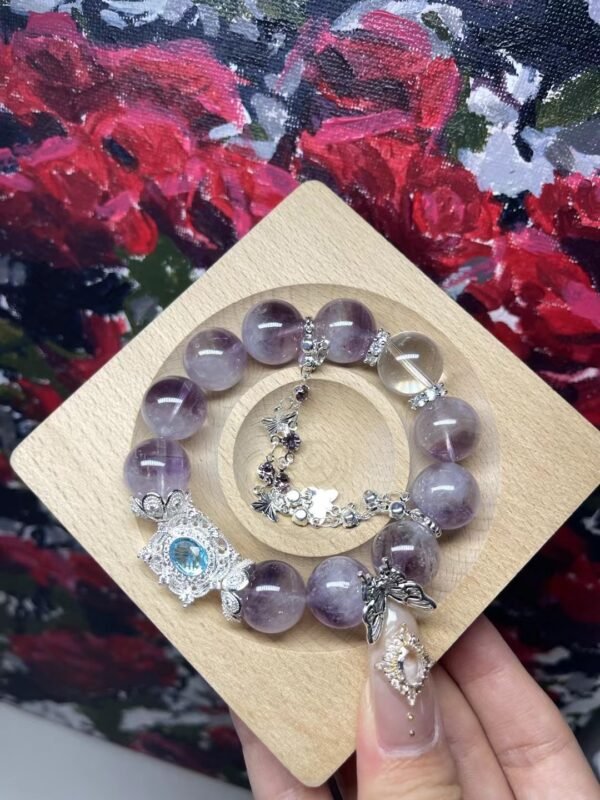 Purple Hair Quartz Bracelet