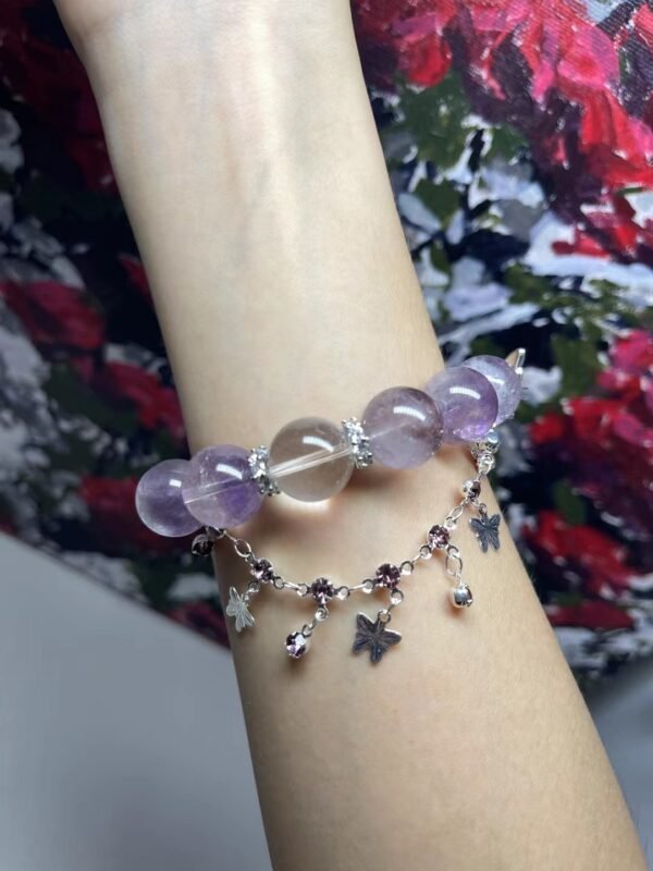 Purple Hair Quartz Bracelet - Image 3