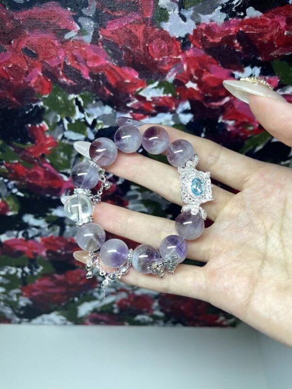 Purple Hair Quartz Bracelet - Image 2