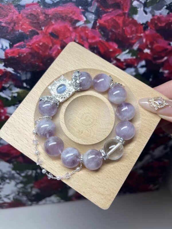 Purple Hair Quartz Bracelet - Image 7