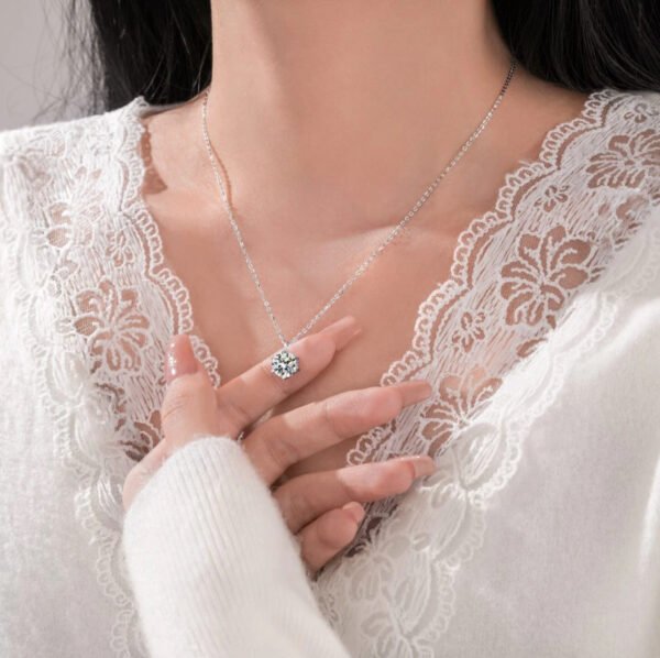 Eternal Sparkle Solitaire Necklace - Image 2