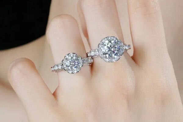 925 Sterling Silver Moissanite Ring 「Rose Manor」 - Image 5