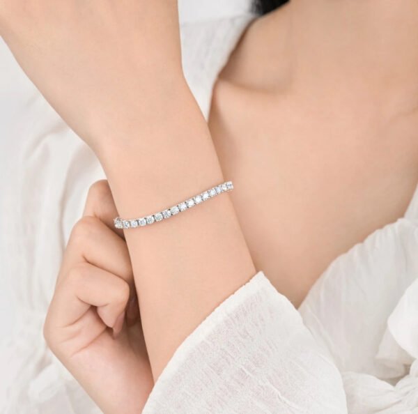 925 Silver Moissanite Bracelet - Image 4